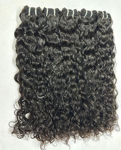 Cabello Humano Virgen Remy Natural Negro Rizado del Sur de la India, 100g a Granel, Doble Trama a Máquina, Apto para Todos los Colores - Product Image 3