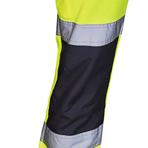 Pantalon de travail réfléchissant holographique multipoches pour homme, idéal pour l'entraînement sportif et les travaux routiers, haute visibilité, décontracté, en matériau PET - Product Image 6
