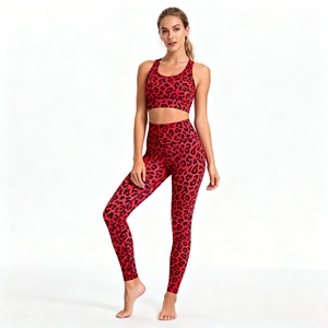 Women's <b>Criss</b>-<b>Cross</b> Back Geometric Print Sporty Tank <b>Top</b> with Be Kind Logo Breathable Knitted Yoga Fitness Wear - Product Image 5
