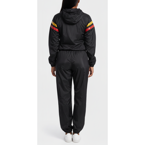 Top Trending Unisex Polyester/Nylon Solid Black Sauna Suit Quick Dry Breathable Calorie Burner Sweat Suit for Fitness Weight - Product Image 2