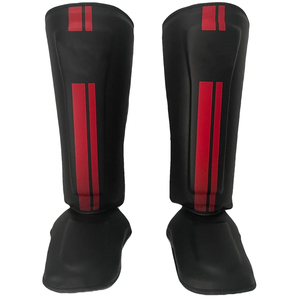 สนับแข้งหนังสังเคราะห์นุ่มพิเศษ REWAGE Trexo Sports สำหรับ MMA คิกบ็อกซิ่ง มวยไทย ฝึกซ้อม ป้องกันขั้นพื้นฐานระดับมืออาชีพ - Product Image 1