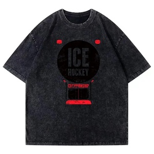 Camisetas Vintage de Manga Corta para Hombre, Talla Grande, Corte Holgado, Estilo Urbano, con Estampado de Banda, Directo de Fábrica - Product Image 1