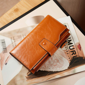 Wholesale Price Long Size Men Women Unisex Leather <b>Wallet</b> High Quality <b>Waterproof</b> OEM Serviced Custom Logo. - Product Image 4