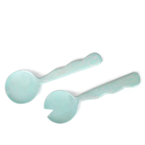 Ensemble de cuillères à salade décoratives en résine, écologiques, avec poignée graduée, compatibles lave-vaisselle - Product Image 1