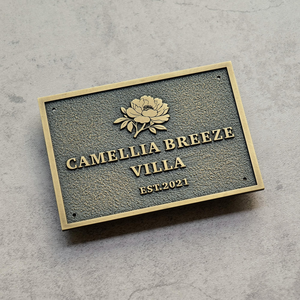 Custom Brass <b>Plaques</b> Personalized Metal Nameplates Commemorative Gift <b>Plaques</b> Historical Building Signs Durable Outdoor Door - Product Image 6
