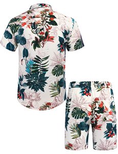 Premium <b>Men</b>’s <b>Beach</b> Short and <b>Shirt</b> Set Custom Printed Vacation Summer Casual Two Piece Matching Beachwear Clothing - Product Image 5