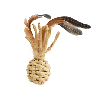ของเล่นเคี้ยวสำหรับสัตว์เลี้ยง ทำมือจากกระดาษคราฟท์ ของเล่นข่วนสำหรับแมว รูปทรงหมวกซอมเบรโร ช่วยขัดฟัน B2B - Product Image 3