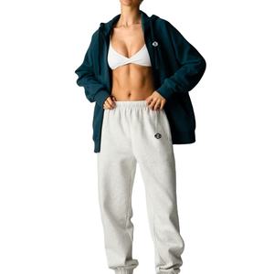 Slim Silhouette Zip Front Activewear Hoodie <b>Stretch</b> Knit Performance <b>Fabric</b> Clean Finish Casual Training Layer Hoodies Women - Product Image 3