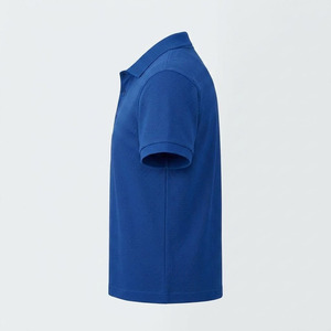 Polo de Manga Corta para Hombre, Color Azul Rey, Tejido Piqué, Transpirable, Informal, de Algodón, Corte Regular, para Trabajo - Product Image 2