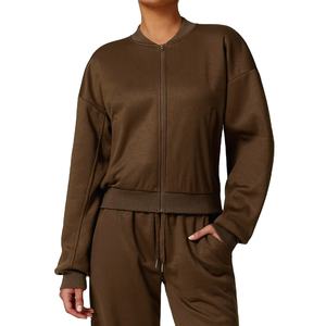 Femmes hiver grande taille solide à capuche costume de sport 100% coton contraste couleur ensembles noir tailles XL XXL XXXL XXXXL - Product Image 5