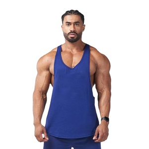 Wholesale Custom Cotton <b>Stringer</b> Gym <b>Vest</b> Fitness Singlet Workout Muscle Bodybuilding Men's Tank Top Men Summer Lace Quantity - Product Image 1
