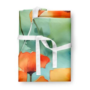 New Large Multicolor California Poppies Watercolor <b>Apron</b> for Cooking Baking Crafts <b>Gardening</b>-Unisex for Adults Men Women - Product Image 3