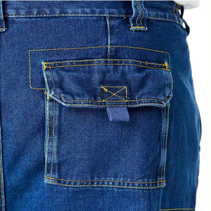 Nouveauté 2026 : Short en jean décontracté pour homme, coupe slim, taille élastique, 100 % coton, couleur unie, séchage rapide - Product Image 4