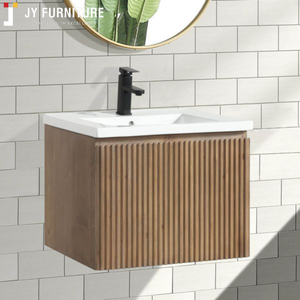 Mueble de Baño de Estilo Moderno Americano JY Furniture en Venta, Mueble de Baño Moderno de Pared con Superficie Fácil de Limpiar - Product Image 2