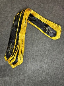 Black Satin Graduation Stole Custom Embroidery Honor Sash Unisex Scarf <b>for</b> School Ceremony - Product Image 2