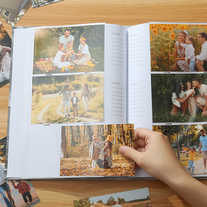 Photo Album with Writing Space 100 Photos Memo <b>Notes</b> 4R Memory <b>Book</b> - Product Image 1