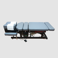 Table de physiothérapie et de chiropratique électrique haut de gamme, réglable en hauteur, avec fonction de flexion et de traction, et table à abaissement automatique