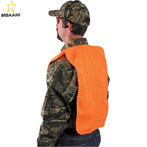 Chaleco de Caza Naranja Fluorescente para Adultos con Cierre de Velcro - Equipo de Seguridad de Alta Visibilidad para Hombres y Mujeres - Product Image 3