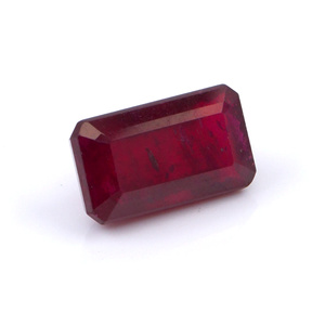 Rubis naturel de Bangkok octogonal 12,04 carats, pierre précieuse de rubis naturel taillée en facettes pour la fabrication de bijoux, prête à l'emploi - Product Image 1