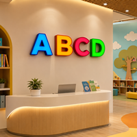 Letras de Canal LED 3D Personalizadas y Coloridas con Cara Acrílica para Tiendas, Centros Comerciales, Letreros Iluminados para Interiores y Exteriores