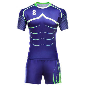 Uniformes de Rugby Sublimados al por Mayor, Diseño Personalizado, Camisetas de Rugby de Liga Personalizadas, Impresión por Sublimación, Tela de Poliéster - Product Image 3