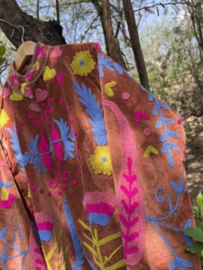 Latest Vintage Long Suzani velvet Jacket Women Elegant Casual Hand Embroidered Winter <b>Coat</b> Cozy Cardigan Dress <b>Beach</b> Free - Product Image 5