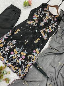 Tennecy คอลเลกชันใหม่ของผู้หญิงแก้วโรมันกับเสื้อปักสวยงามกางเกงพร้อมชุด dupatta - Product Image 4