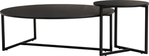 Heavy Duty Black Small Round <b>Side</b> <b>Table</b> Narrow Bedside <b>Table</b> with Metal Legs Small Apartment <b>Sofa</b> <b>Table</b> for Nesting Use - Product Image 2