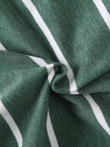 Boys' Summer Fashion Trendy Comfortable Black Gray and Green Striped Round Neck Short Sleeve Shirt 3pcs Set Favorite Photos - Product Image 6