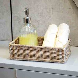 Highest Export Quality <b>Square</b> <b>Storage</b> Serving <b>Basket</b> Woven Rattan <b>Basket</b> Kitchen Ware Bathroom Usage Serving <b>Basket</b> Home Purpose - Product Image 3
