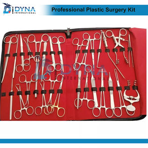 Kit de chirurgie plastique de haute qualité, 28 pièces, avec étui en cuir, instruments de chirurgie plastique certifiés CE - Product Image 2