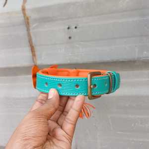 Honeypet Custom Luxury Adjustable <b>Dog</b> Collar Leash Set Pure Colorful Soft <b>Button</b> Closure Multifunctional Features - Product Image 2