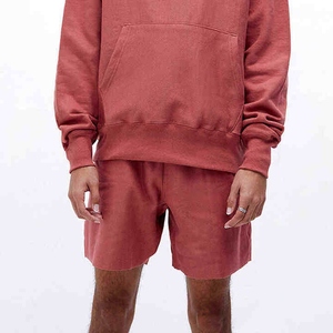 Ensemble sweat à capuche et short respirant de qualité supérieure 2026 pour homme, coupe classique, 100 % coton, décontracté, manches longues, avec poches, automne - Product Image 6