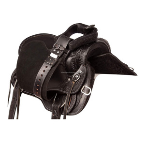 Selle d'équitation en cuir véritable Western Pleasure avec accessoires assortis Idéal pour l'équitation, la corde et les courses - Product Image 5