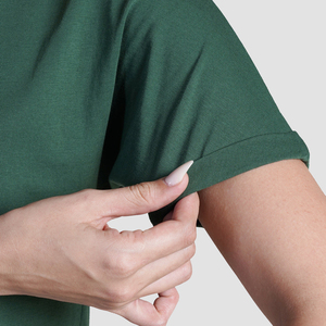 Camisetas de Mujer con Cuello en V, Talla Grande, para Verano 2025, con Logotipo Personalizado, Manga Corta, Lisas, Venta al Por Mayor, Novedad 2026 - Product Image 5