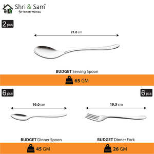 Budget-Friendly 40 PCS Double Wall Stainless Steel <b>Dinnerware</b> <b>Set</b> <b>6</b>-Person Capacity - Product Image 4