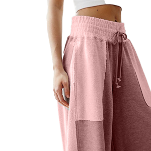Pantalones Deportivos de Mujer con Parches, Cintura Elástica, Tela de Felpa, Largos, Casuales, con Bolsillos Elásticos, para Todas las Temporadas - Product Image 3