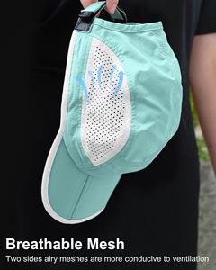 Lightweight Adjustable Trucker <b>Cap</b> Breathable Waterproof Unisex 100% Polyester Business Casual <b>Hat</b> Spring Summer - Product Image 3