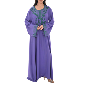 Jalabiya Cómoda para Mujer, Vestido Tradicional de Oriente Medio, Suave, Holgado, Modesto, para Uso Diario Islámico - Product Image 1