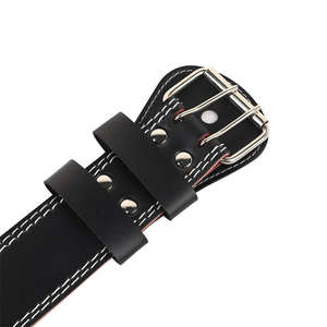 เข็มขัดยกน้ำหนักหนังแท้แบบกำหนดเองสำหรับงานหนัก พร้อมโลโก้  รองรับหลังส่วนล่าง สำหรับเพาเวอร์ลิฟติ้งและเวทลิฟติ้ง - Product Image 2