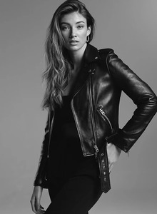 Women Genuine Leather Moto Jacket Full Sleeve Zipper Closure Turn-down Collar Solid Color Autumn Wear - Product Image 2