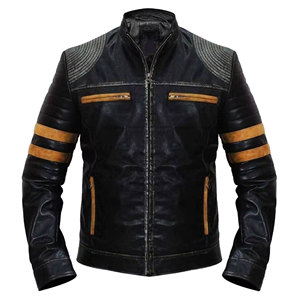Blazer de Traje para Hombre, Corte Slim Fit, para Exteriores y Negocios, Chaqueta Formal con Revestimiento de Cuero Genuino, Resistente al Viento y al Agua, para el Trabajo en Invierno - Product Image 2
