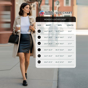 Minifalda de cuero sintético negro para mujer 2026, corte A, con dobladillo acampanado y plisado, con pantalones cortos, OEM ODM - Product Image 6