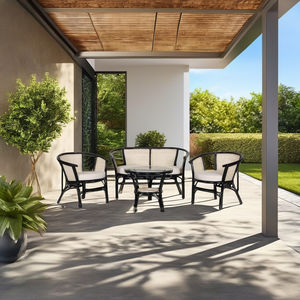 Ensemble de salon Rodeo canapé et chaise confortables en rotin pour meubles de salon meubles en rotin tissés à la main élégants et durables - Product Image 2