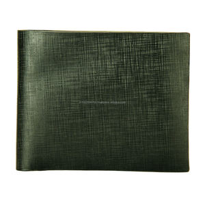 Luxury <b>Men's</b> Genuine Leather Short <b>Wallet</b> Minimalist Open Closure with <b>RFID</b> Blocking Custom Logo Wholesale OEM/ODM Acceptable - Product Image 2