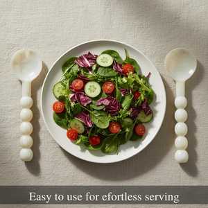 Ensemble de cuillères et fourchettes à salade en résine, taille et couleur personnalisées, produits artisanaux de haute qualité fabriqués en Inde pour une utilisation à la maison et en cuisine - Product Image 2