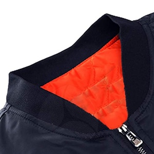 Chaqueta bomber deportiva de invierno personalizada, abrigo estampado de talla grande, chaqueta bomber de satén 100% para hombre - Product Image 5