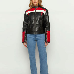 Top Trending <b>Women</b> Genuine Leather <b>Jackets</b> Premium Quality Custom <b>Womens</b> <b>Jackets</b> Breathable Lightweight Comfortable Stylish - Product Image 2