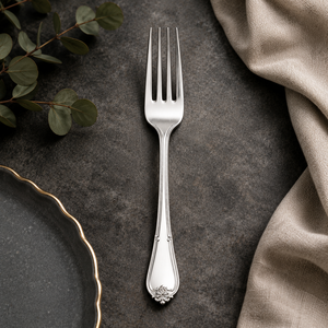 Fourchette à dessert en acier inoxydable de qualité commerciale, durable, pour la restauration et les centres de conférence, ensemble d'ustensiles de table - Product Image 1