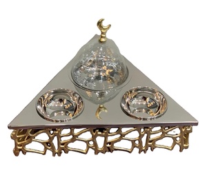 Support à Casserole en Métal Tendance Spécial Ramadan, Réchaud à Nourriture en Acier Inoxydable, Buffet avec Bols de Service, Casserole avec Couvercle - Product Image 2